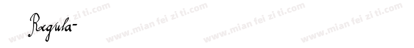 露珠格格体 Regula字体转换